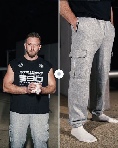 Outfit Set: STATIC CALI Oversize Tank and NO EXCUSES Cargo Jogger