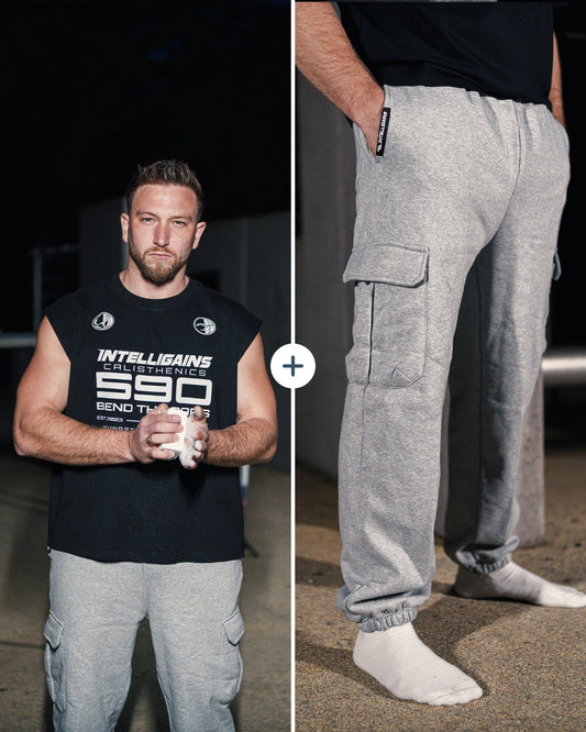 Outfit Set: STATIC CALI Oversize Tank and NO EXCUSES Cargo Jogger